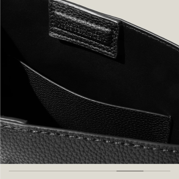 NWT TAYLOR SWIFT THE TORTURED POETS DEPARTMENT BLACK LEATHER BAG 🖤 - Picture 5 of 6